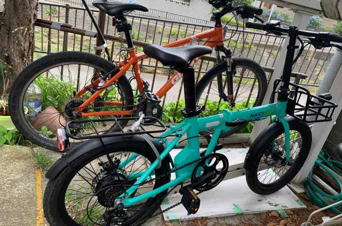 26インチMTBと20インチ電動折りたたみ自転車