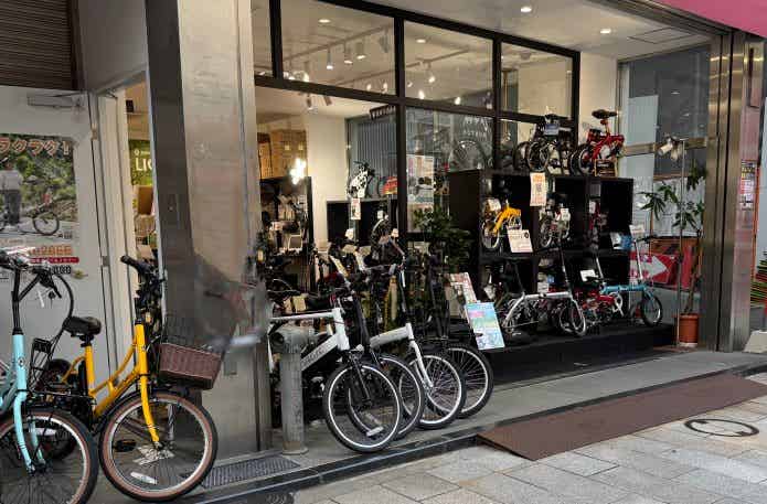 自転車ショップ店頭