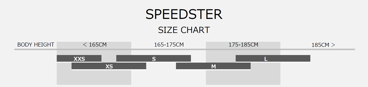 スコットロードバイクの適応身長表
