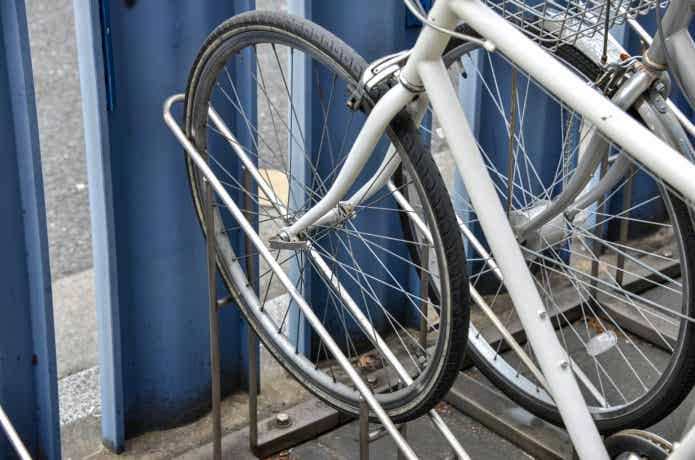 自転車を乗せるタイプ