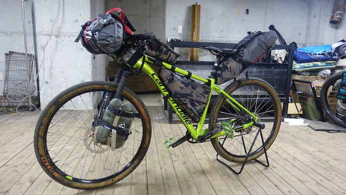 身軽なバイクパッキング