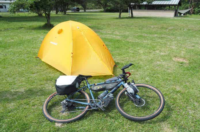 自転車キャンプ