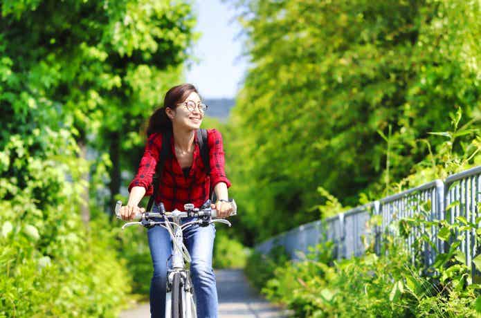 自転車でポタリング