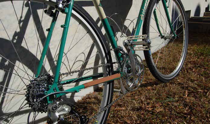 チェーンステープロテクターがついた自転車