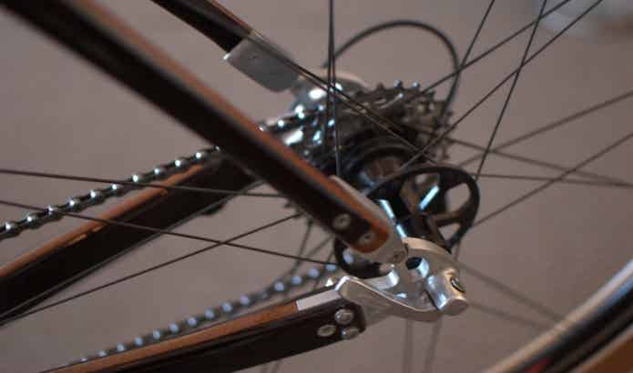 自転車の後輪