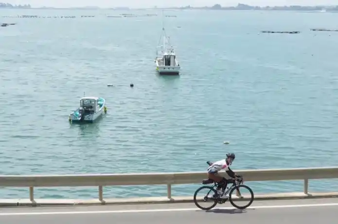 サイクリング ロードバイク 海沿い