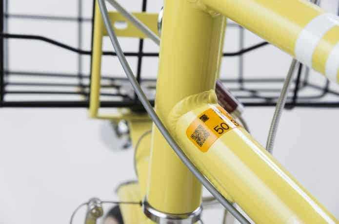 自転車の防犯登録シール