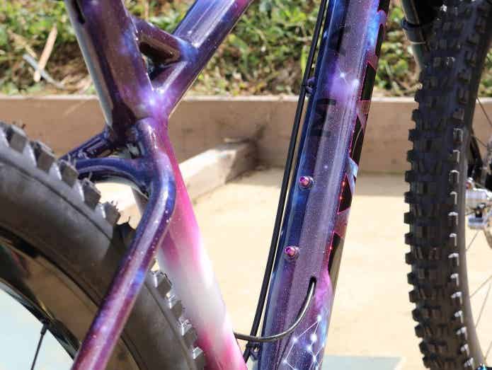 MARIN ジュニアスポーツバイク 紫 宇宙柄24インチ