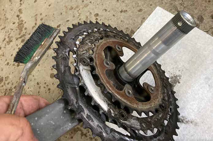クランク　自転車　メンテナンス