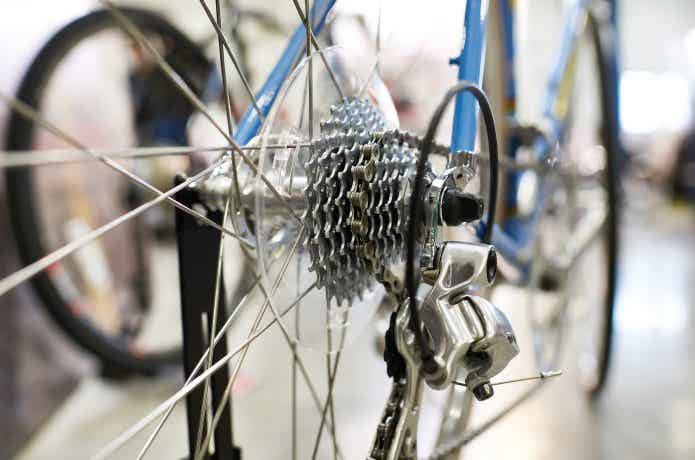 アルミロードバイクのリアディレイラー