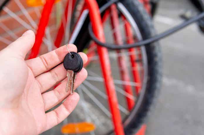 自転車　鍵