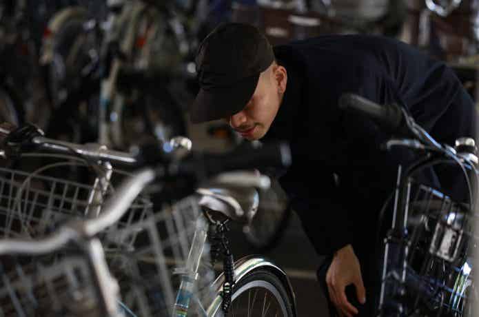 自転車　盗難　男性