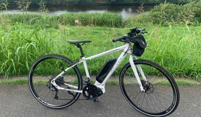 miyata 電動クロス　サイクリングロード