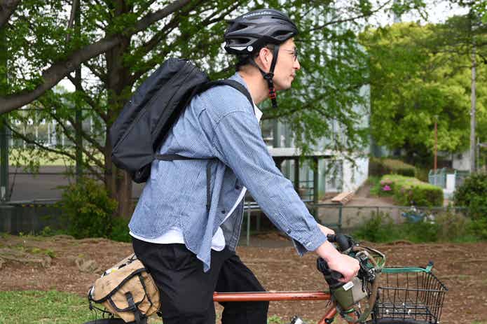 自転車用流区の背負いやすさ