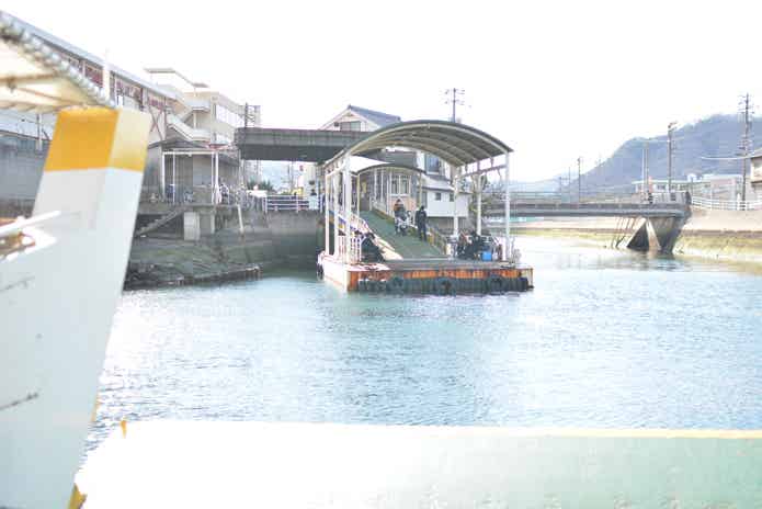 向島のフェリー乗り場