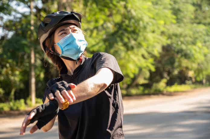 自転車 日焼け