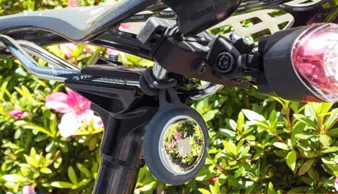 Airtagを自転車につける