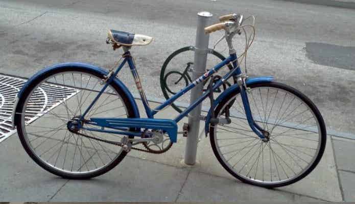 自転車　地球ロック