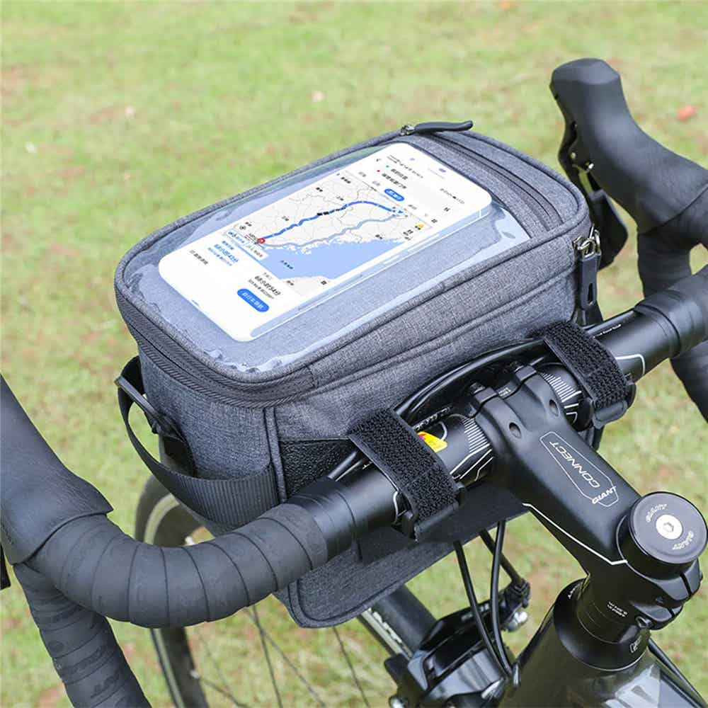 自転車のフロントバッグ