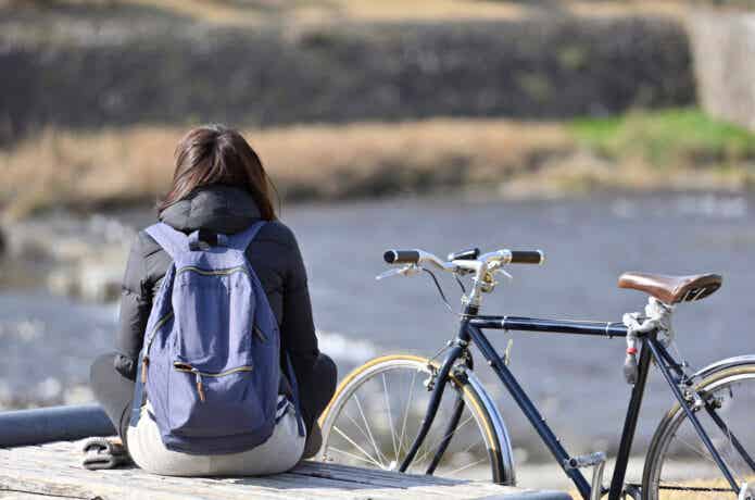 休日の自転車