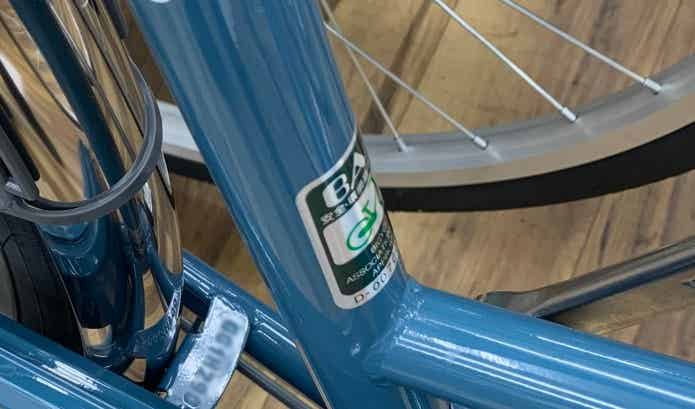 自転車の安全規格BAAのシール
