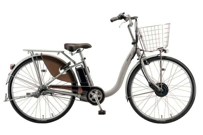 色はシルバー26インチ、ギャ無し トレンドカラーの新色登場】買い物向け電動アシスト自転車