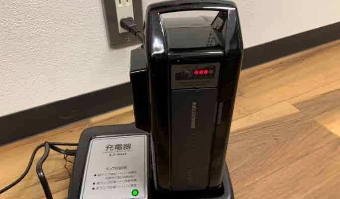 充電中のバッテリー