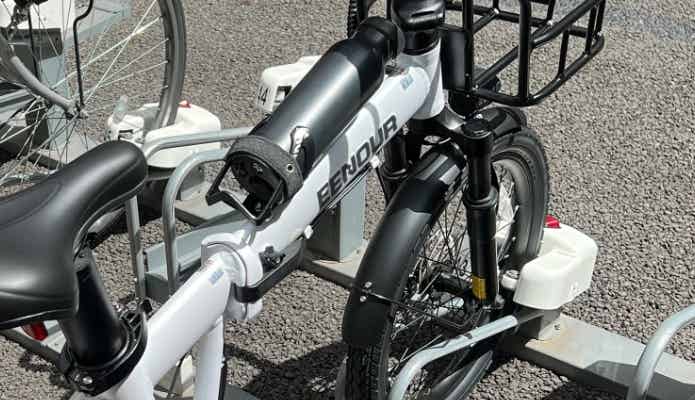 電動折りたたみ自転車のバッテリー