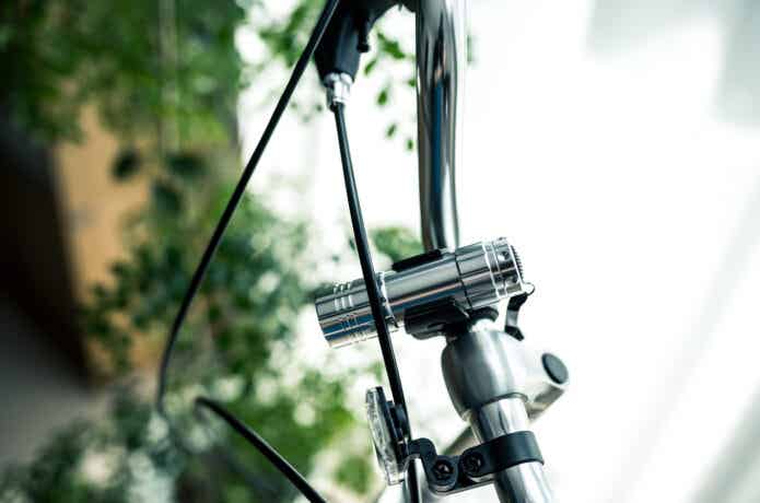 折りたたみ自転車のライト