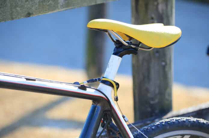 サドルが低い自転車