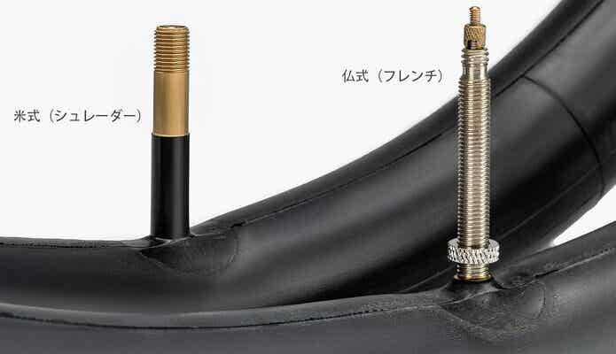 ロードバイクのタイヤ用のチューブ