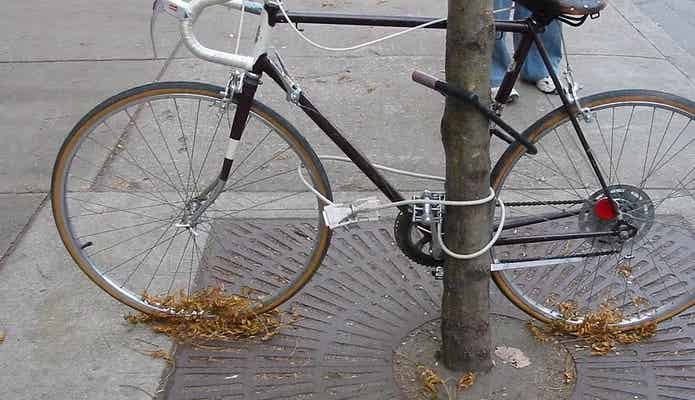 クロスバイク用の鍵、ダブルロック