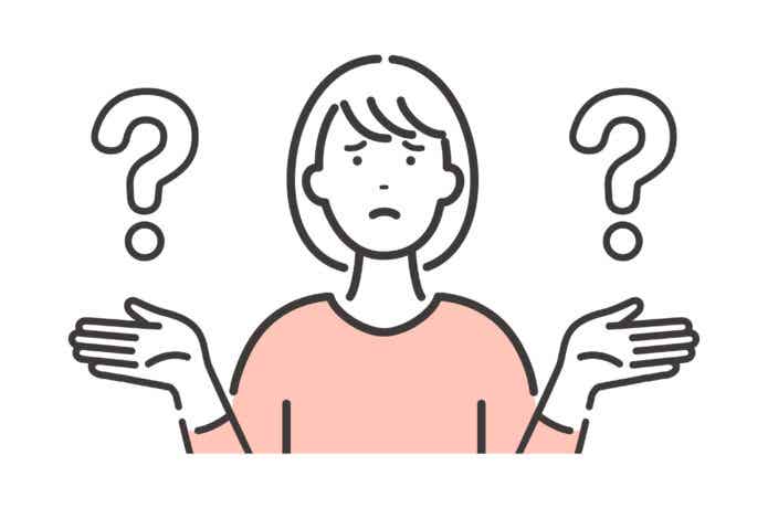 疑問に感じる女性