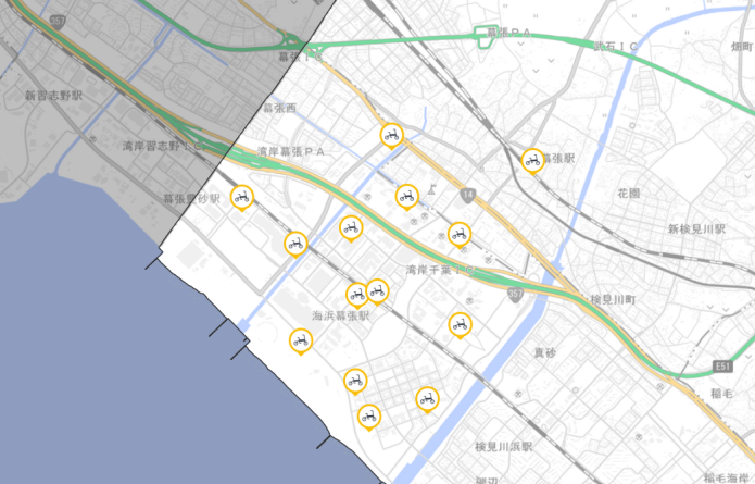 電動サイクルの提供千葉市地域