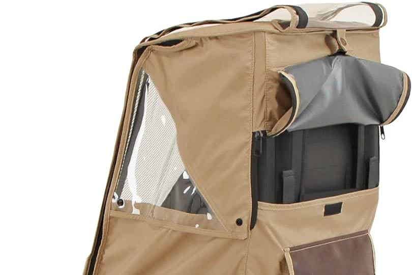 自転車レインカバーの通気口