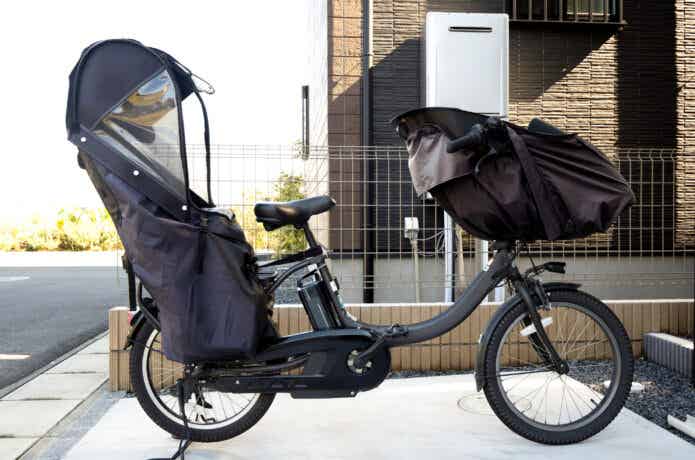 自転車レインカバーの保管場所