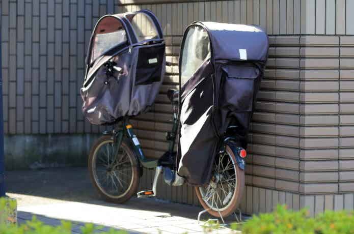 つけっぱなしの自転車用レインカバー