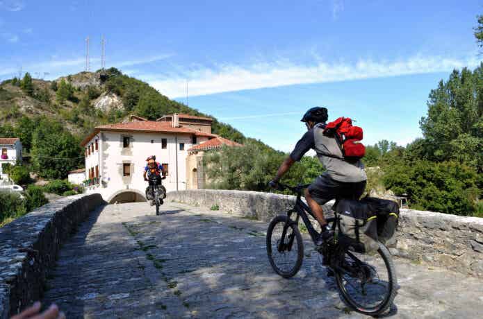 スペインを旅する自転車