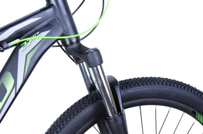 安いマウンテンバイクのフロントサスペンション