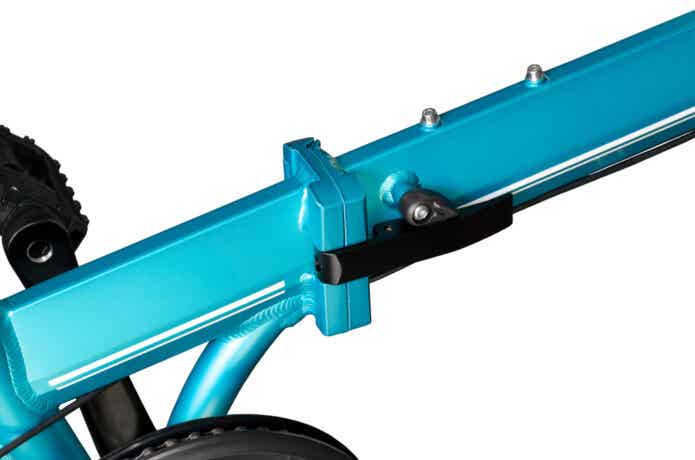 折りたたみ自転車のロック部分