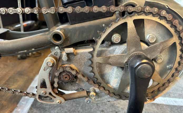 電動アシスト自転車のドライブトレイン