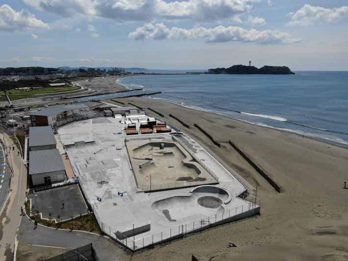 鵠沼海浜公園 HUG-RIDE PARKの全景