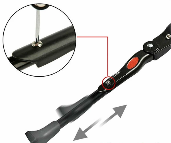 長さ調節できるBMXのスタンド