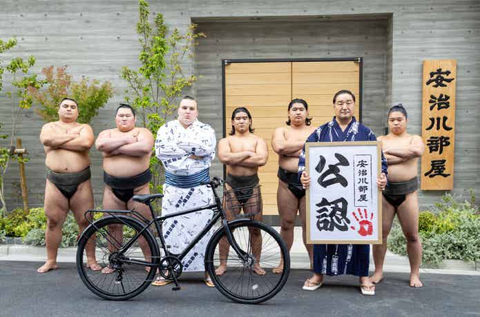 【現役力士が認めた？】壊れにくい自転車「デュラシック100」が”相撲部屋公認自転車”に