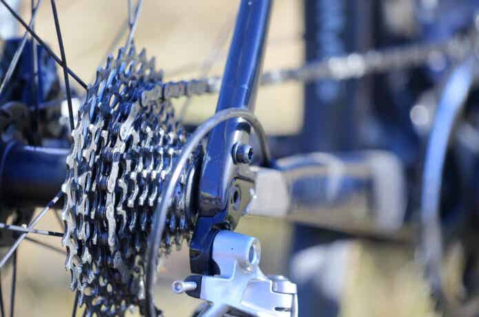 Bianchのクロスバイクのギヤ