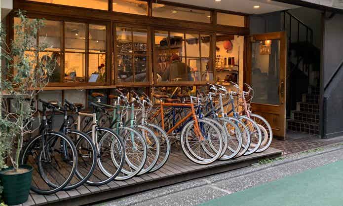 自転車店店頭