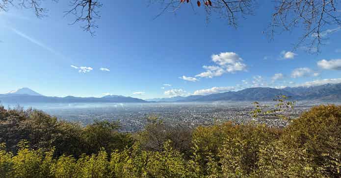 甲府盆地の絶景