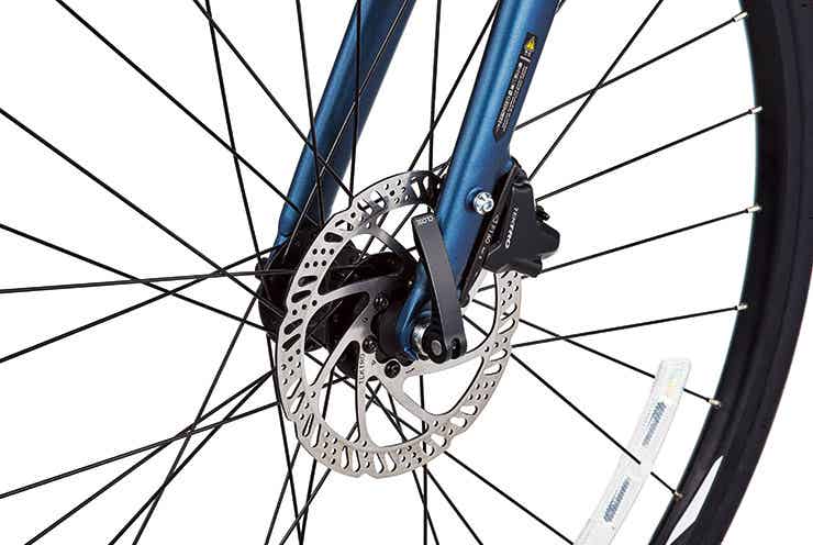 サイクルベースあさひのクロスバイクのディスクブレーキ