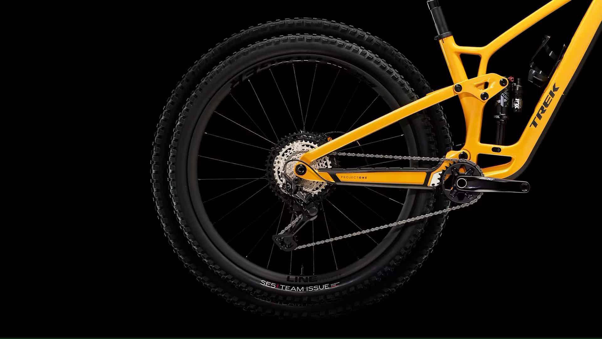 TREKのマウンテンバイクのリアホイール