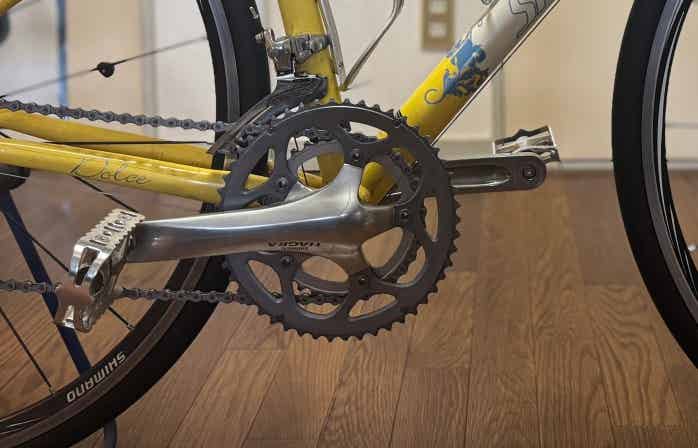 ロードバイクのクランク部